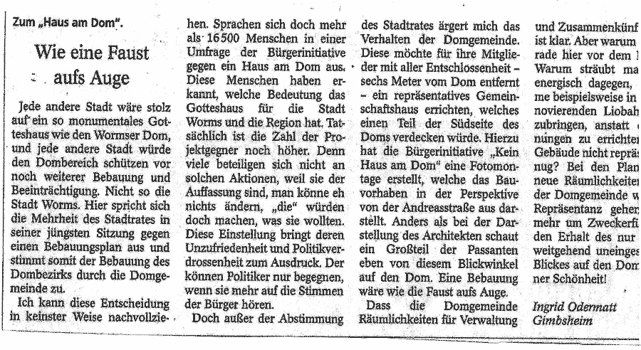 Mahnwache