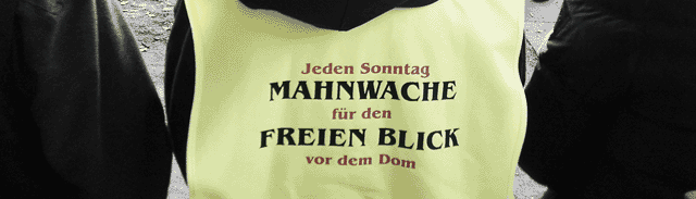 gelbe Mahnwesten